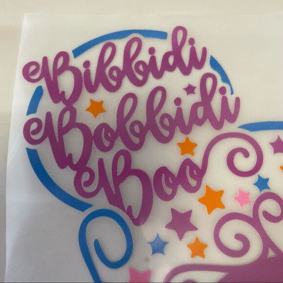 Bibbidi-Bobbidi-Boo Iron On HTV Heat Transfer Vinyl Decal​ - Picture 4 of 7